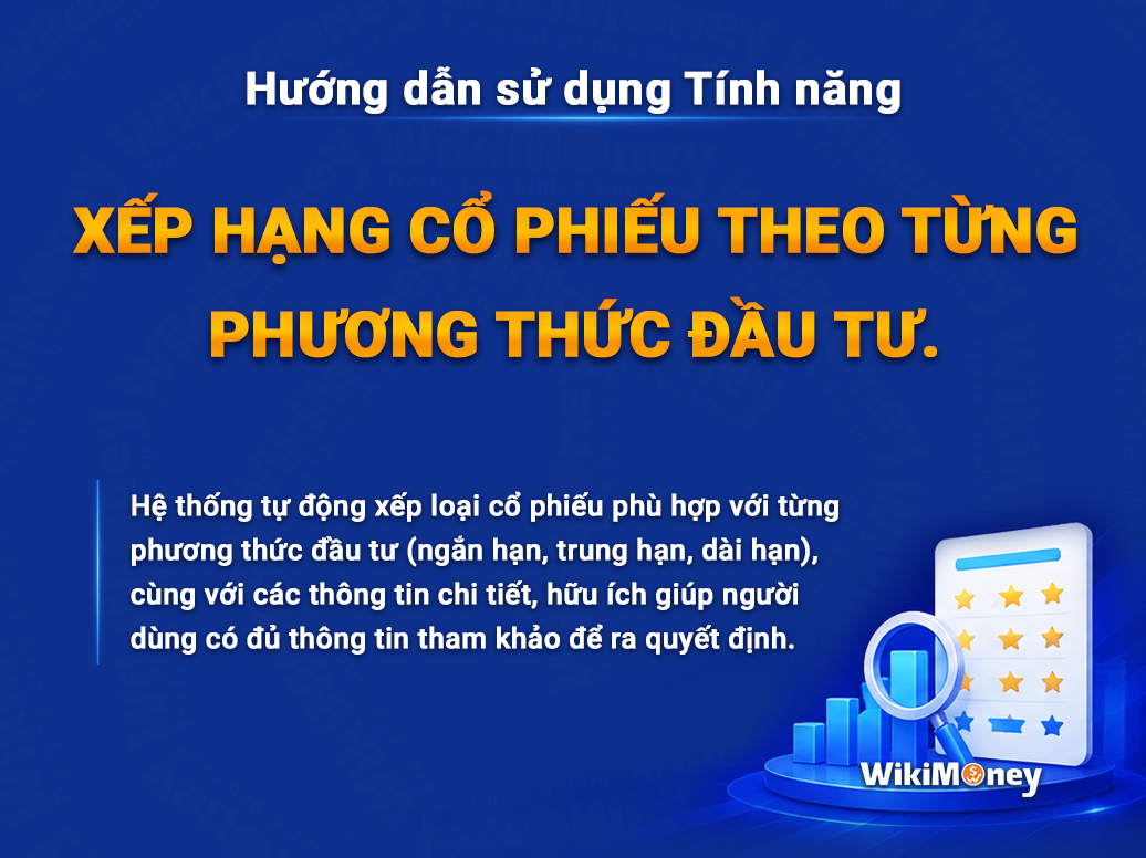 HƯỚNG DẪN SỬ DỤNG TÍNH NĂNG XẾP HẠNG CỔ PHIẾU THEO PHƯƠNG THỨC ĐẦU TƯ