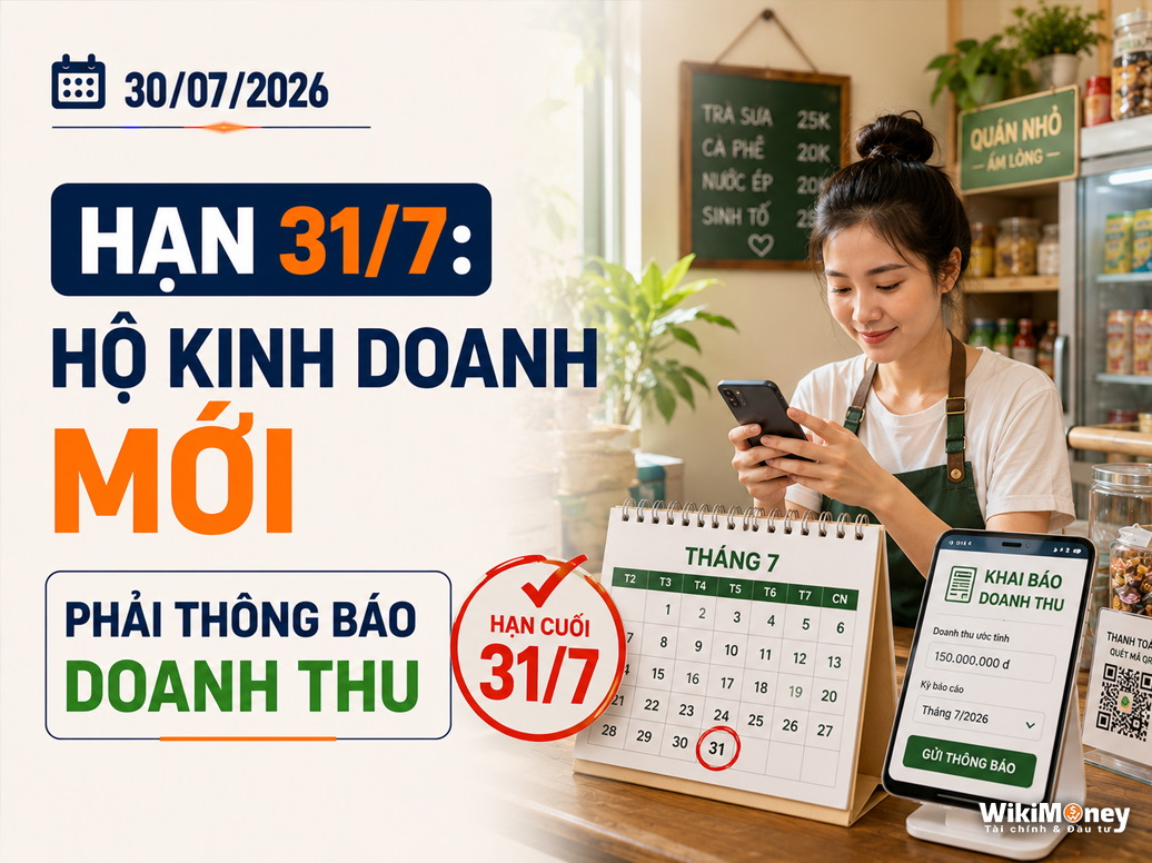 Hạn 31/7: Hộ Kinh Doanh Mới Phải Thông Báo Doanh Thu