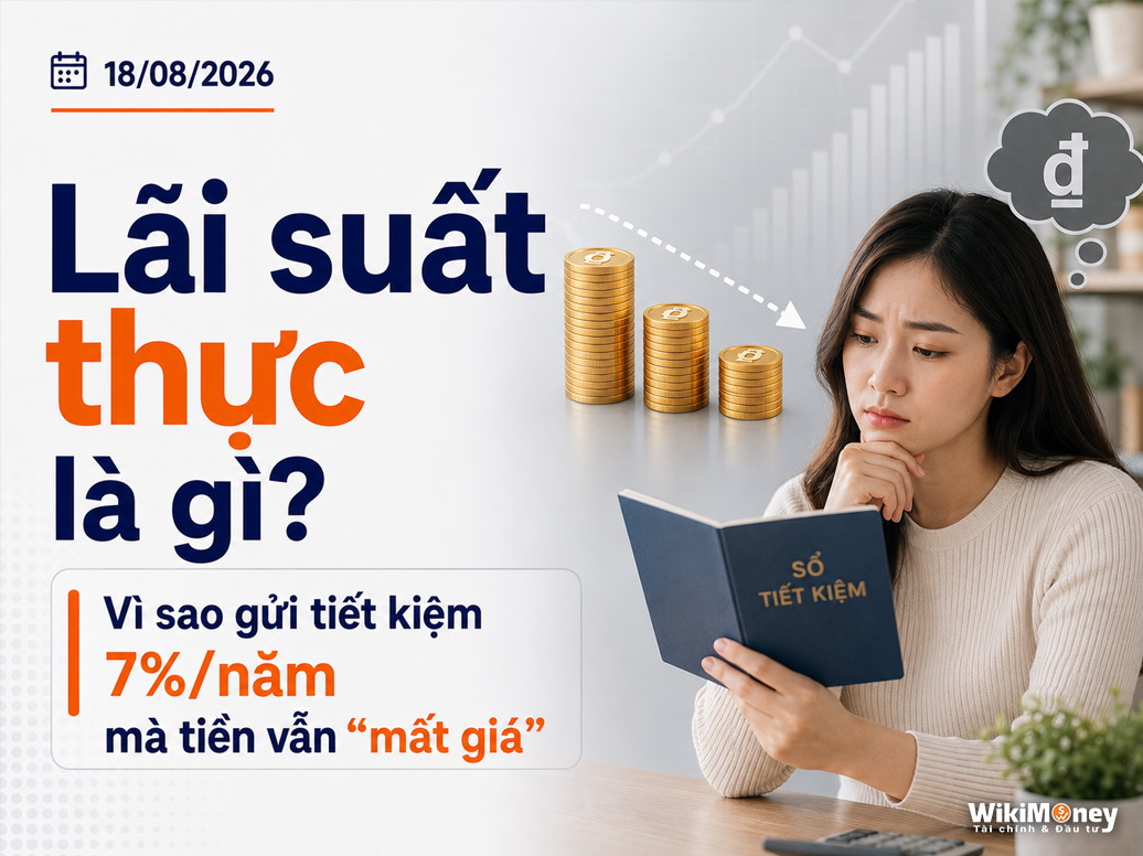 Lãi suất thực là gì? Vì sao gửi tiết kiệm 7%/năm mà tiền vẫn "mất giá"