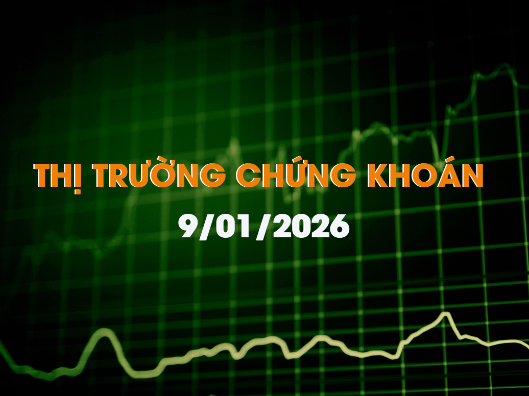 CHỨNG KHOÁN 09/01/2026: VN-INDEX LẬP ĐỈNH, THANH KHOẢN KỶ LỤC GẦN 40.000 TỶ