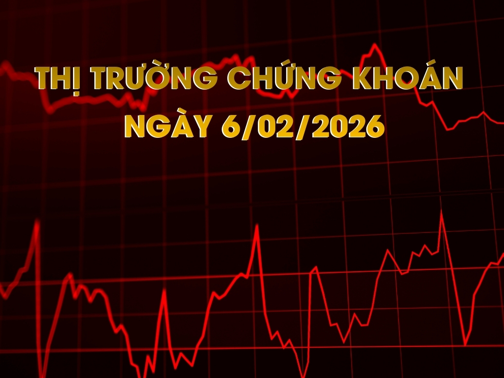 Chứng khoán ngày 06/02/2026: VN-Index giảm sâu, khối ngoại xả ròng nghìn tỷ