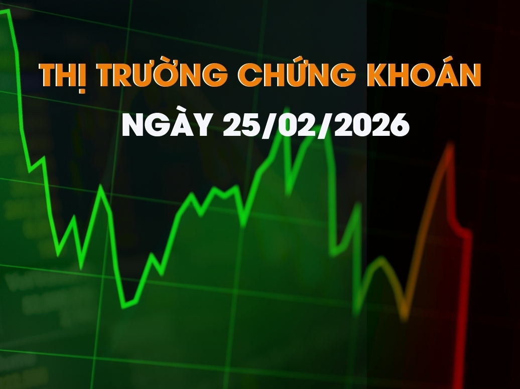 Chứng khoán ngày 25/02/2026: Áp lực điều chỉnh tại vùng 1.860 điểm