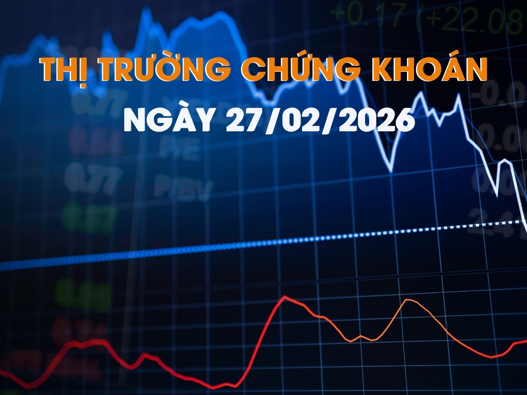Chứng khoán ngày 27/02/2026: VN-Index bảo vệ thành công mốc 1.860 điểm