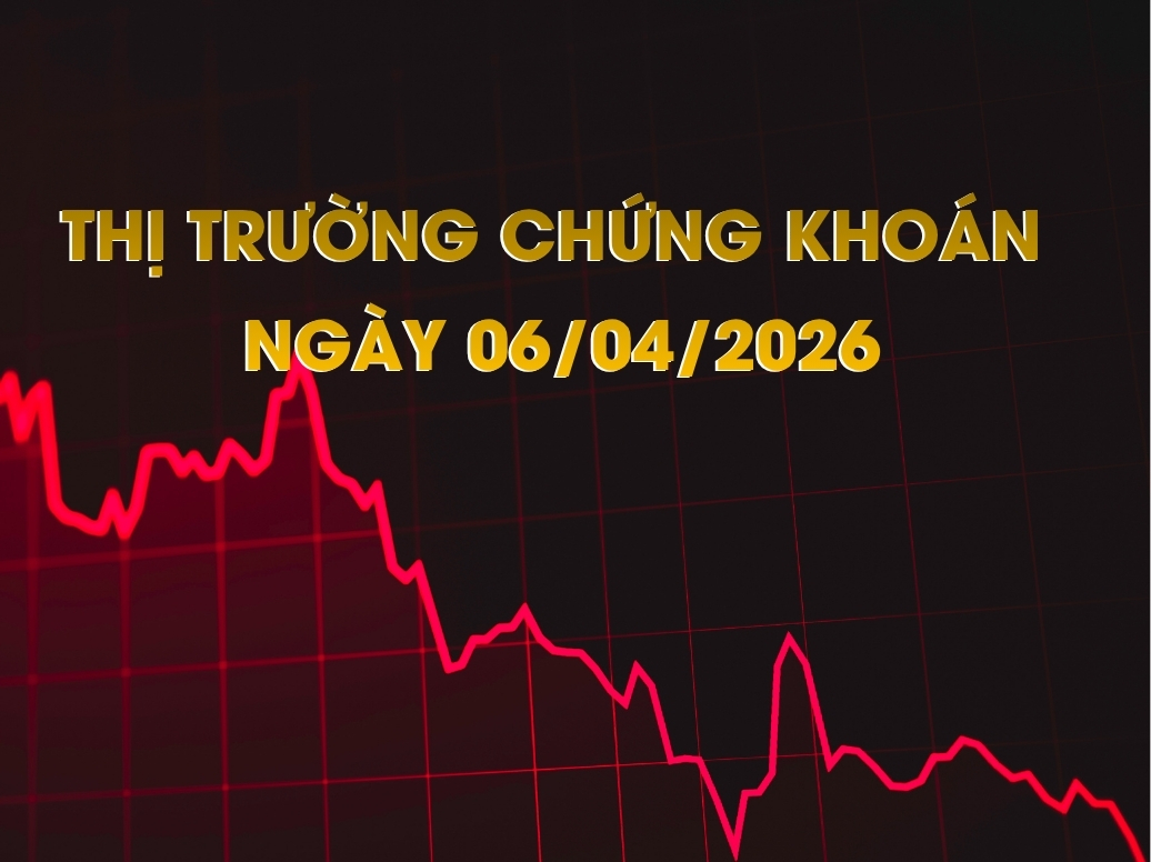 Chứng khoán ngày 06/04/2026: VN-Index nối dài đà giảm, lùi về sát ngưỡng 1.675 điểm