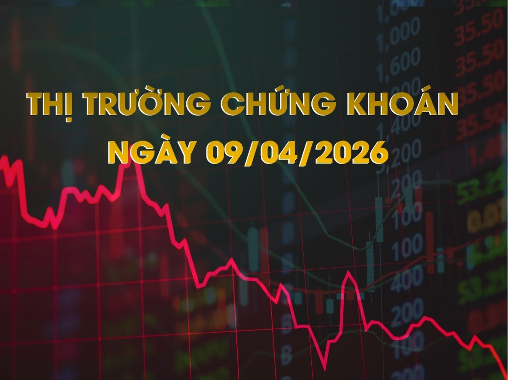 Chứng khoán ngày 09/04/2026: VN-Index rung lắc tại ngưỡng kháng cự, thanh khoản duy trì mức cao