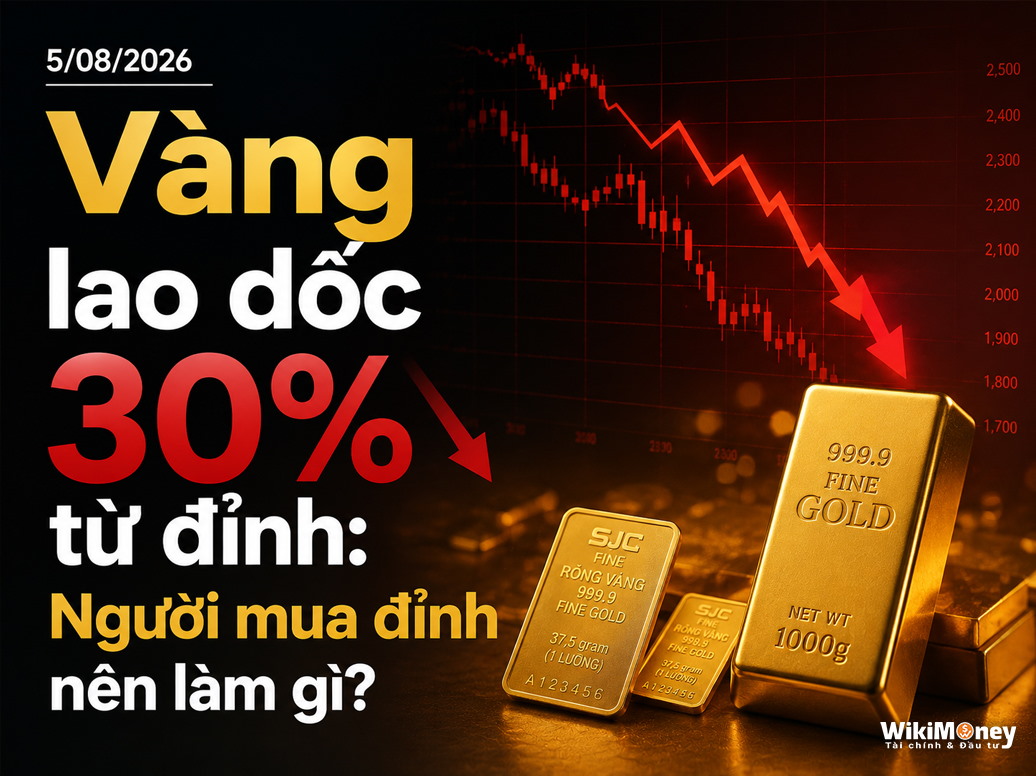 Vàng lao dốc 30% từ đỉnh: Người mua đỉnh nên làm gì?