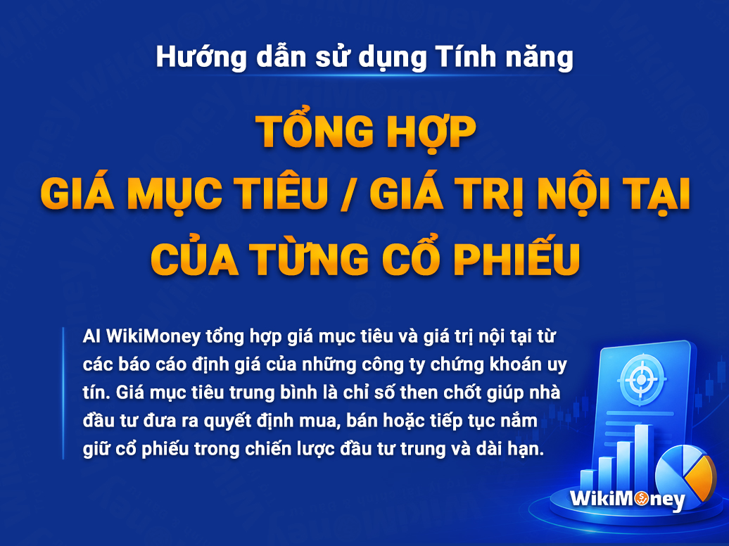 HƯỚNG DẪN SỬ DỤNG TÍNH NĂNG TỔNG HỢP GIÁ MỤC TIÊU & GIÁ TRỊ NỘI TẠI CỦA TỪNG CỔ PHIẾU