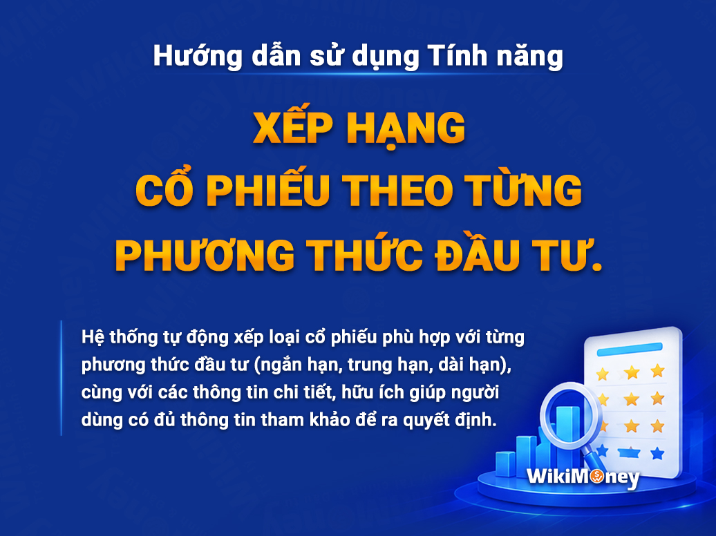 HƯỚNG DẪN SỬ DỤNG TÍNH NĂNG XẾP HẠNG CỔ PHIẾU THEO PHƯƠNG THỨC ĐẦU TƯ