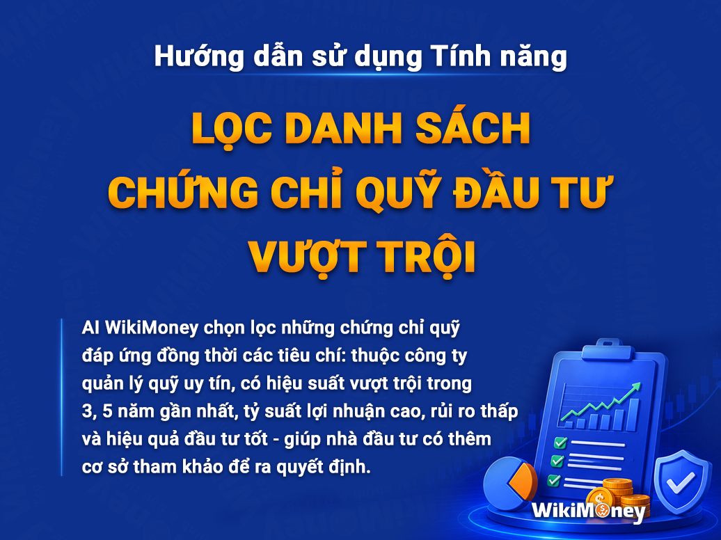 HƯỚNG DẪN SỬ DỤNG TÍNH NĂNG LỌC DANH SÁCH CHỨNG CHỈ QUỸ ĐẦU TƯ VƯỢT TRỘI