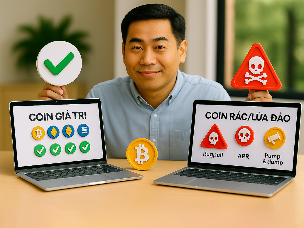 Cách Phân Biệt Coin Giá Trị và Coin Rác Lừa Đảo