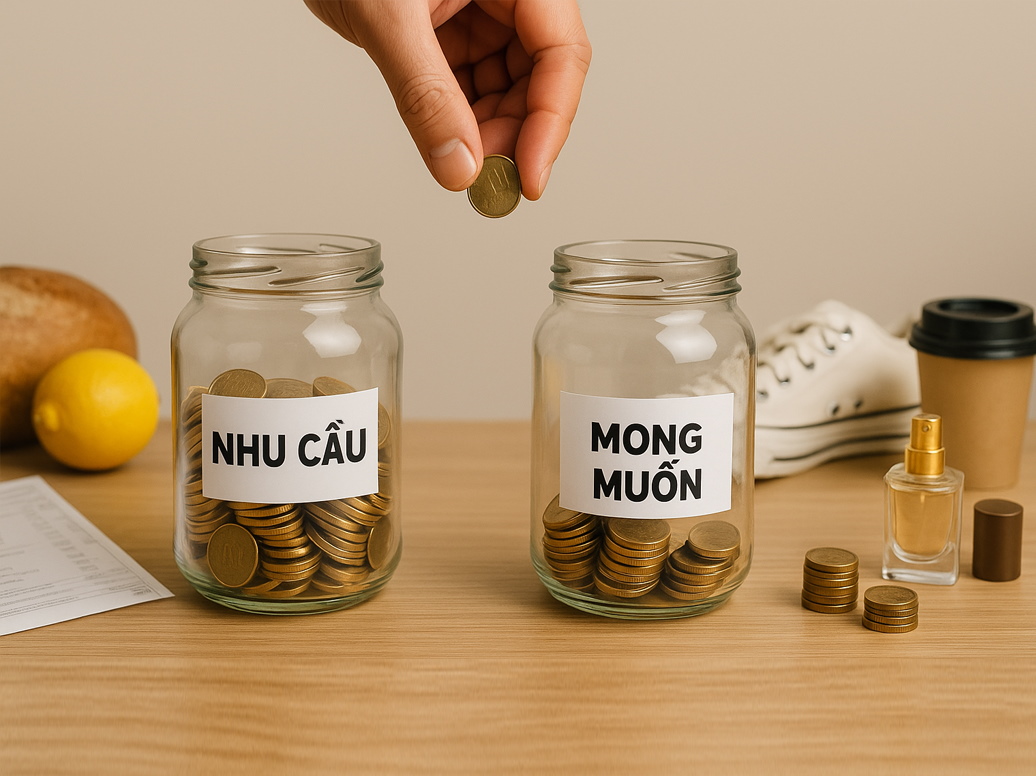 Để Tích Lũy Tiền Hiệu Quả Hãy Phân Biệt Nhu Cầu và Mong Muốn