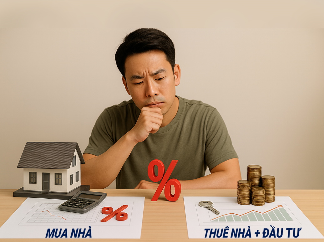 Nên vay tiền mua nhà hay là thuê nhà và để dành tiền đầu tư?